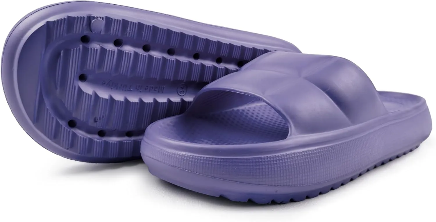 Helios Sandals with Flexible, Non-Slip, & Waterproof Material for Women, Men, Children, One Buckle Rubber Unisex Eva Sandals for Summer
