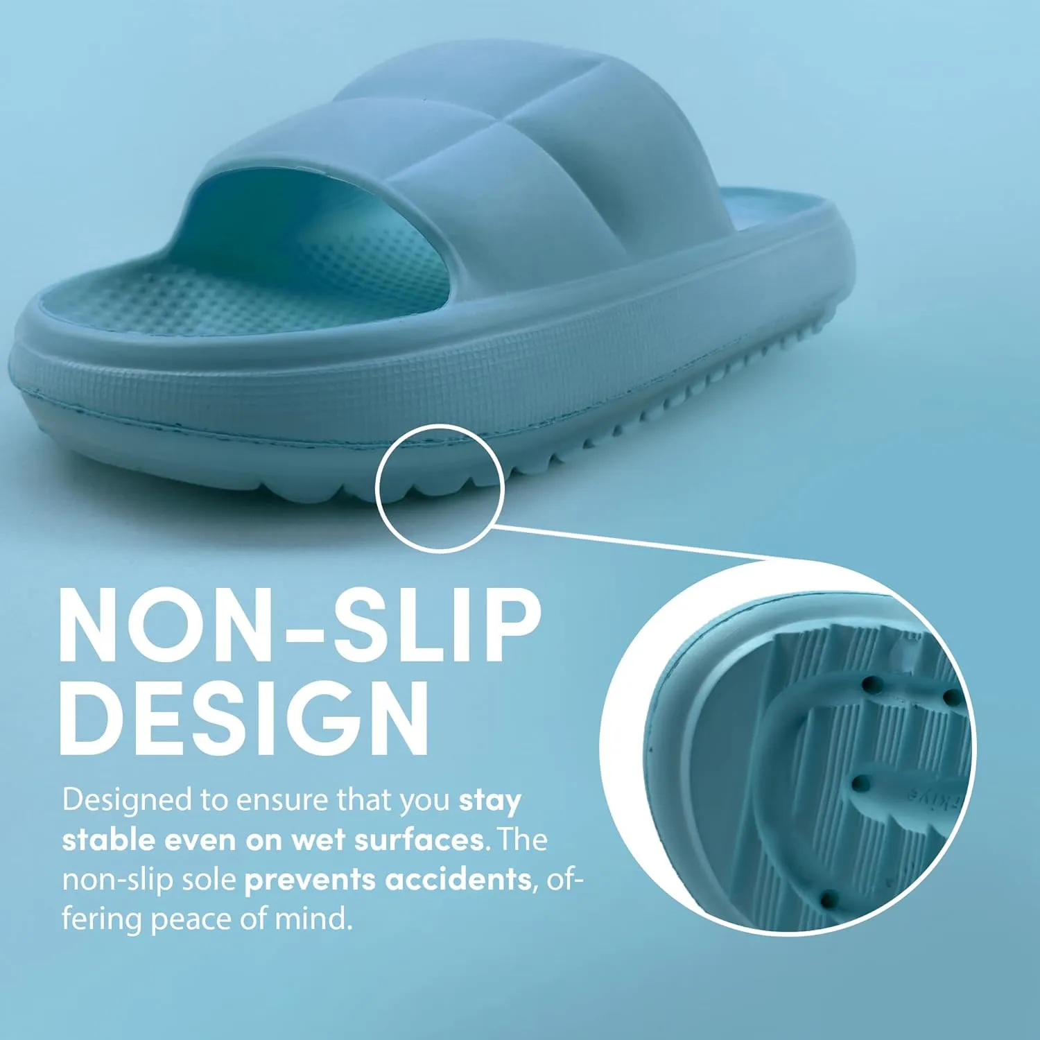 Helios Sandals with Flexible, Non-Slip, & Waterproof Material for Women, Men, Children, One Buckle Rubber Unisex Eva Sandals for Summer