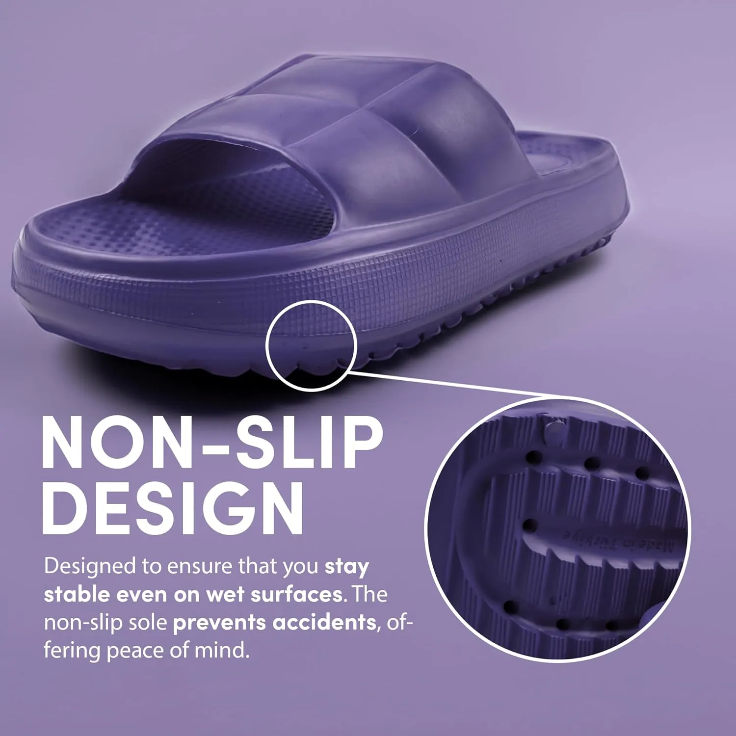 Helios Sandals with Flexible, Non-Slip, & Waterproof Material for Women, Men, Children, One Buckle Rubber Unisex Eva Sandals for Summer