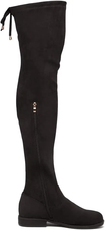 Herstyle Secret Obsession Women's Over the Knee Boots Thigh High Stack Heel Long Stretch Fall Riding Boots