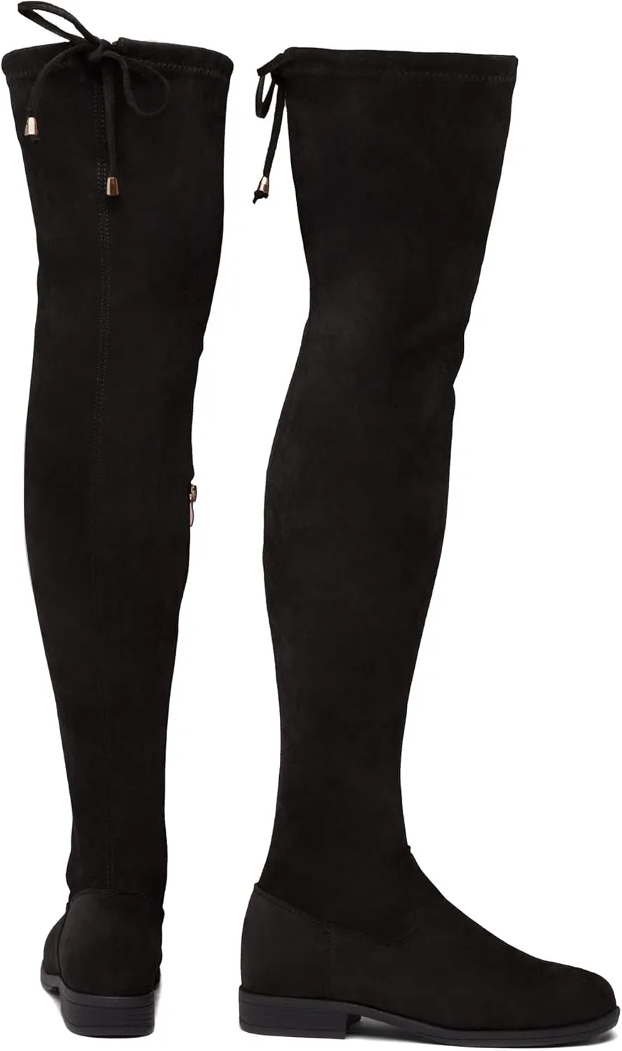 Herstyle Secret Obsession Women's Over the Knee Boots Thigh High Stack Heel Long Stretch Fall Riding Boots