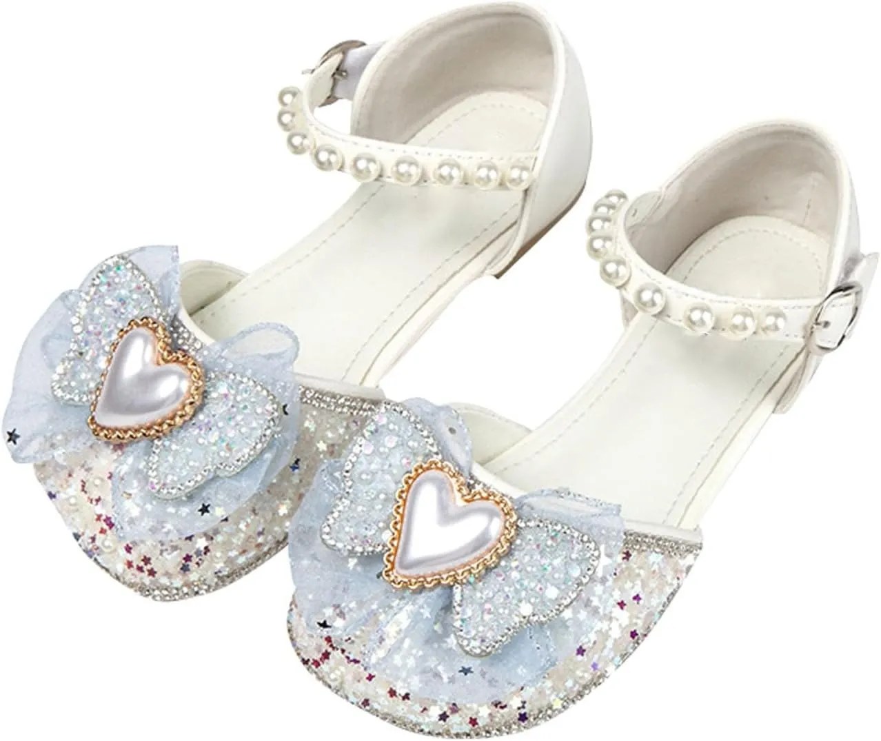 Kids Girls' Sneakers Princess Shoes Crystal Comfortable Soft Soled Little Girls Flat Single Shoes Fashion Child