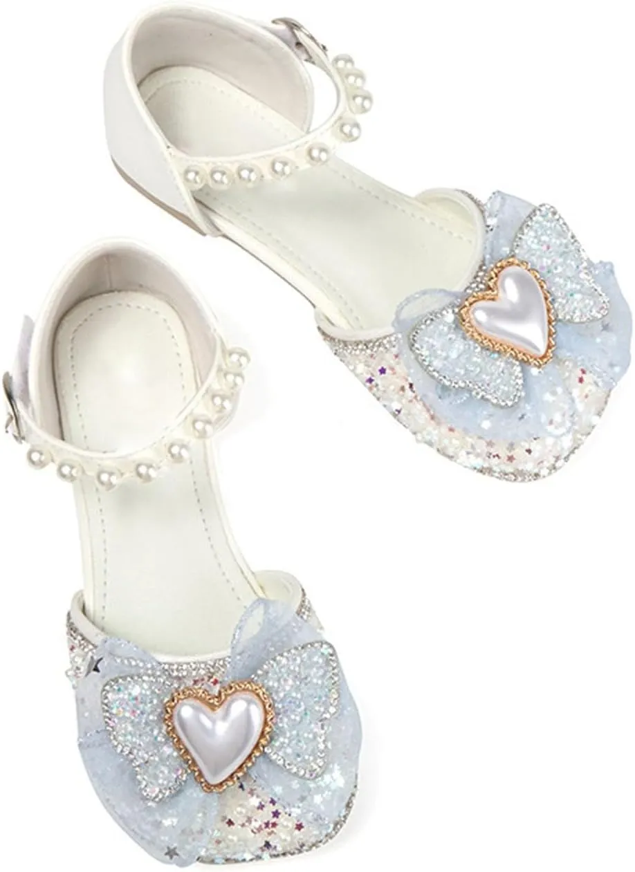 Kids Girls' Sneakers Princess Shoes Crystal Comfortable Soft Soled Little Girls Flat Single Shoes Fashion Child
