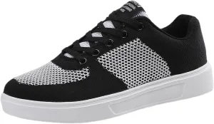 Leisure Couple Men Women Mesh Non Slip Flat Round Toe Breathable Lace Up Lazy Leisure Mens Shoelaces for Casual Shoes