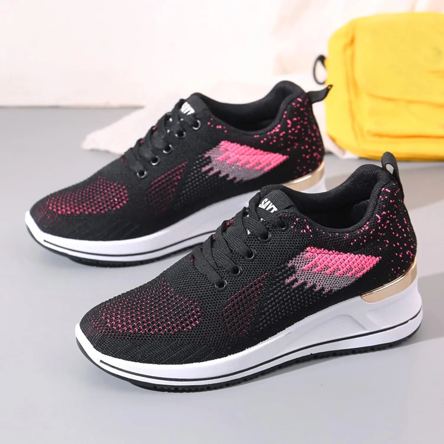 Leisure Shoes Outdoor Wedge Women Running Mesh Shoes Breathable Trainer Fitness Casual Sport Womens Shoes Walking