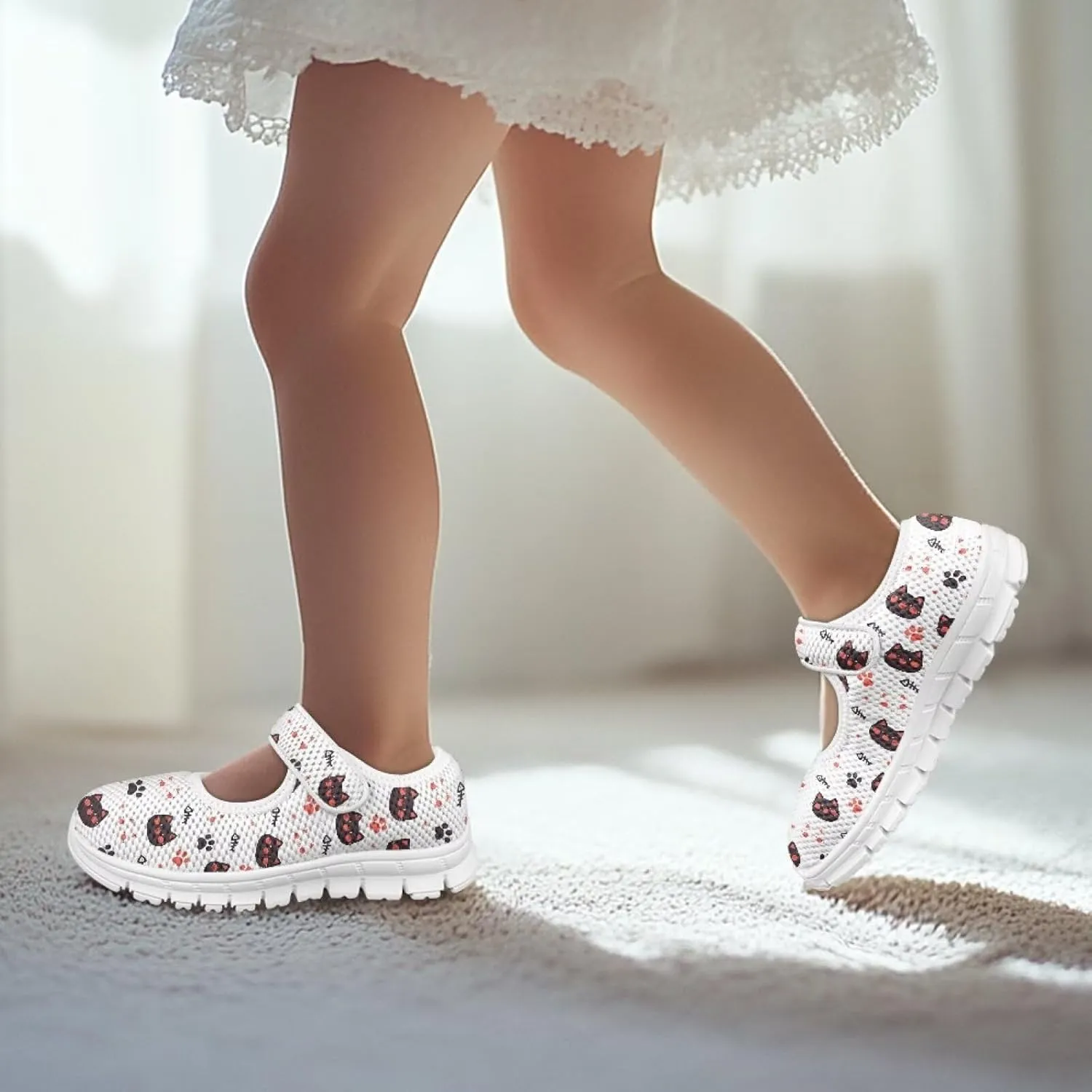 Low Cut Breathable Walking Shoes for Little Kid Girls Lightweight Casual Shoes Indoor Outdoor School Sports Shoes SizeUS 11-15