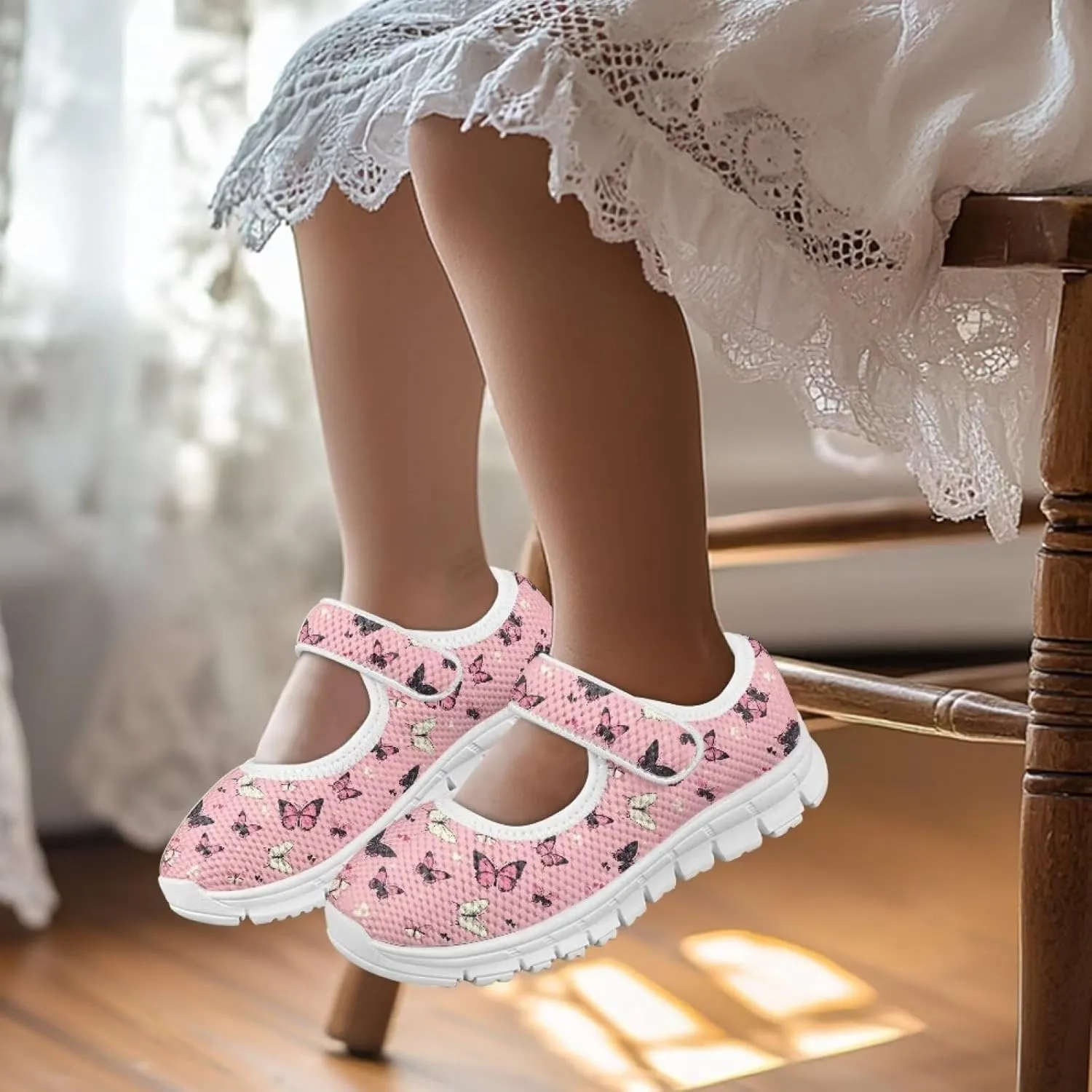 Low Cut Breathable Walking Shoes for Little Kid Girls Lightweight Casual Shoes Indoor Outdoor School Sports Shoes SizeUS 11-15
