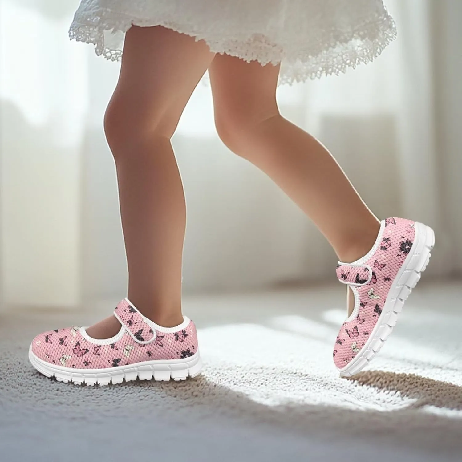 Low Cut Breathable Walking Shoes for Little Kid Girls Lightweight Casual Shoes Indoor Outdoor School Sports Shoes SizeUS 11-15