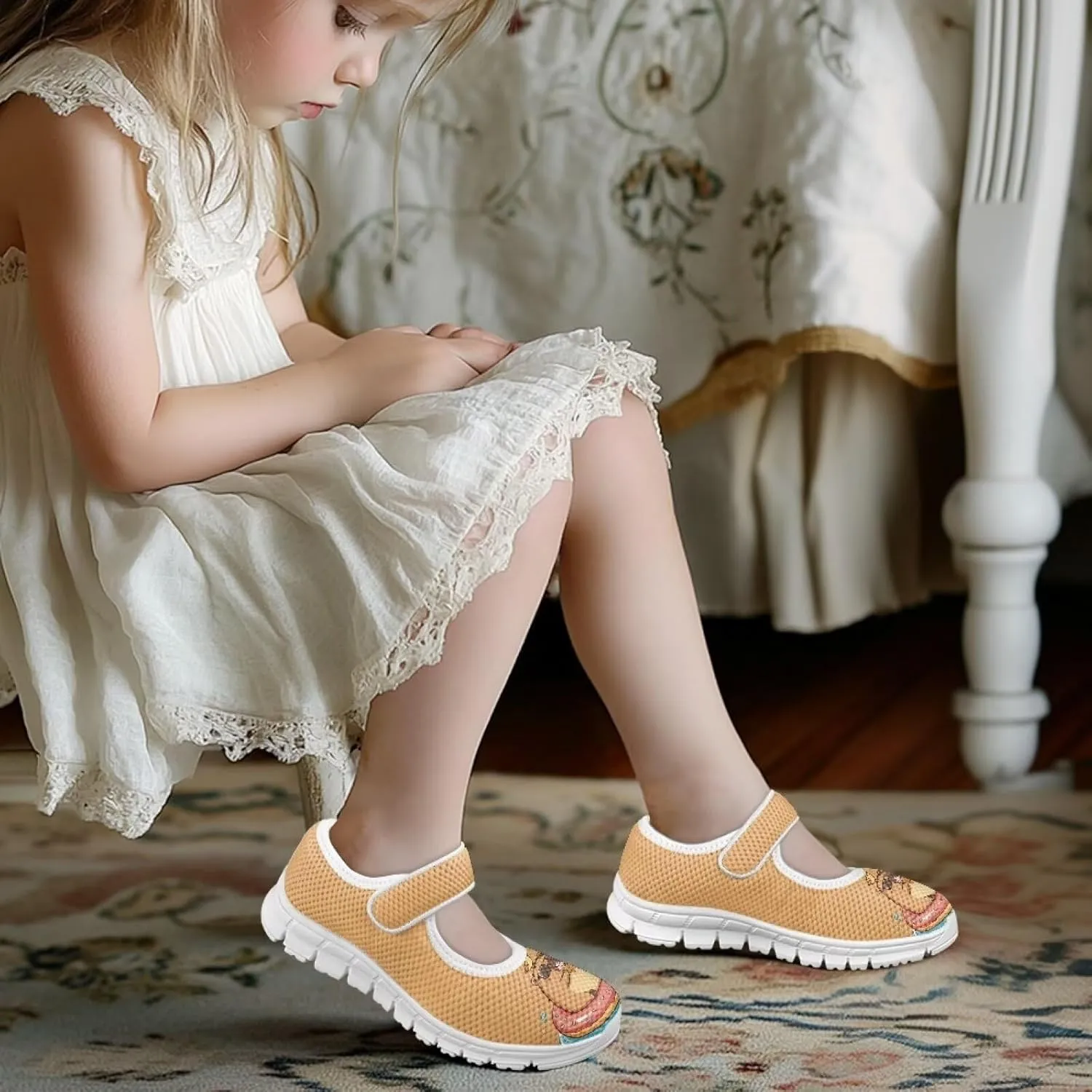 Low Cut Breathable Walking Shoes for Little Kid Girls Lightweight Casual Shoes Indoor Outdoor School Sports Shoes SizeUS 11-15