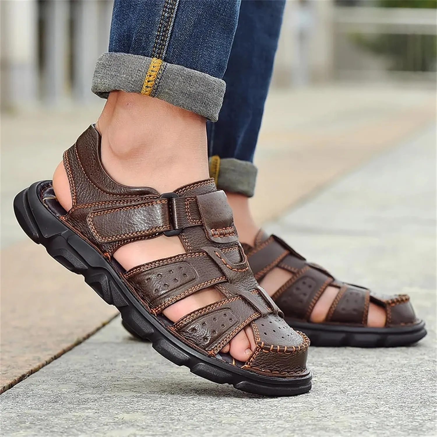 Men Sandals Summer Outdoor Walking Sneakers Breathable Sandals