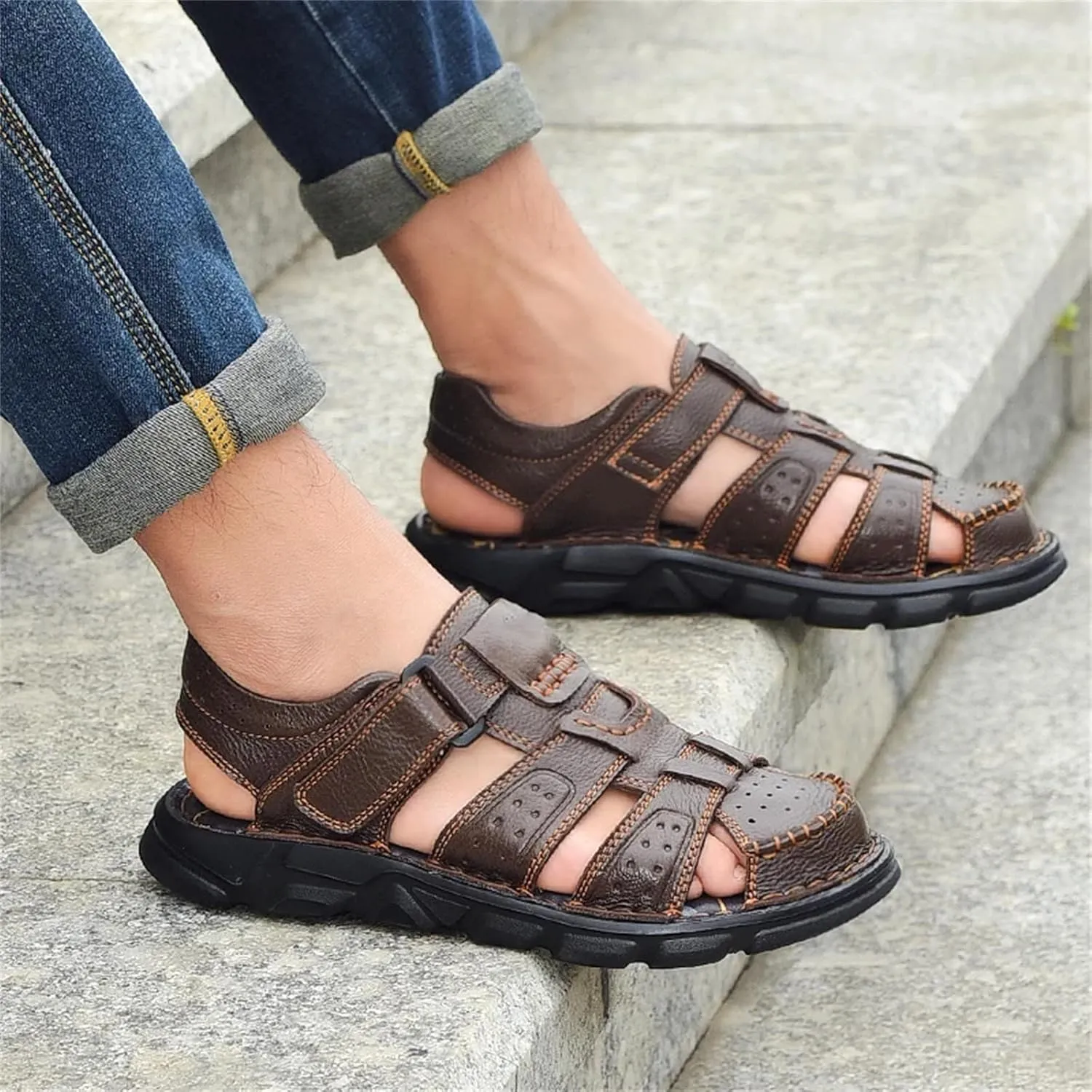 Men Sandals Summer Outdoor Walking Sneakers Breathable Sandals