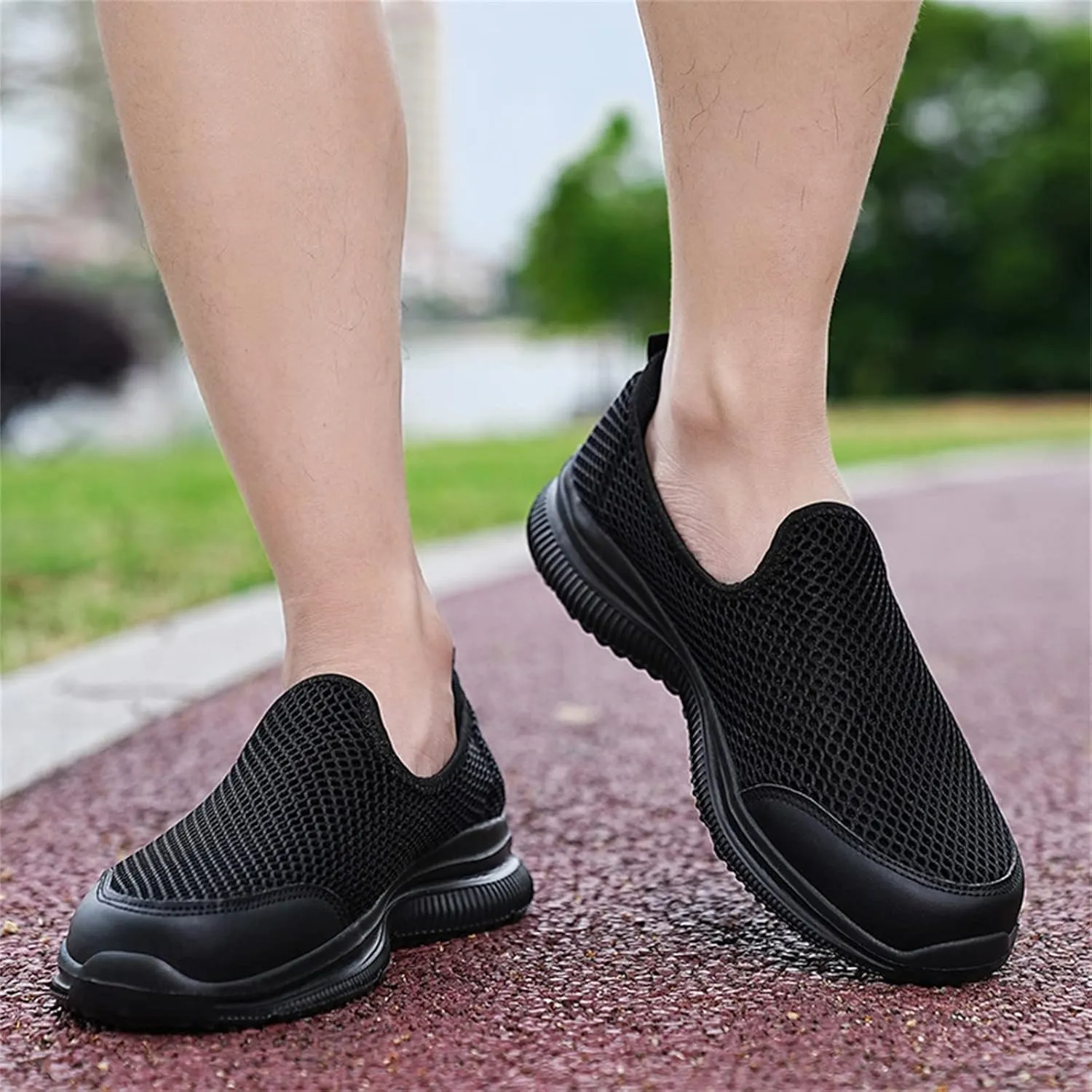 Men's Running Shoes Comfortable Lightweight Breathable Walking Shoes Mesh Workout Casual Sports Shoes