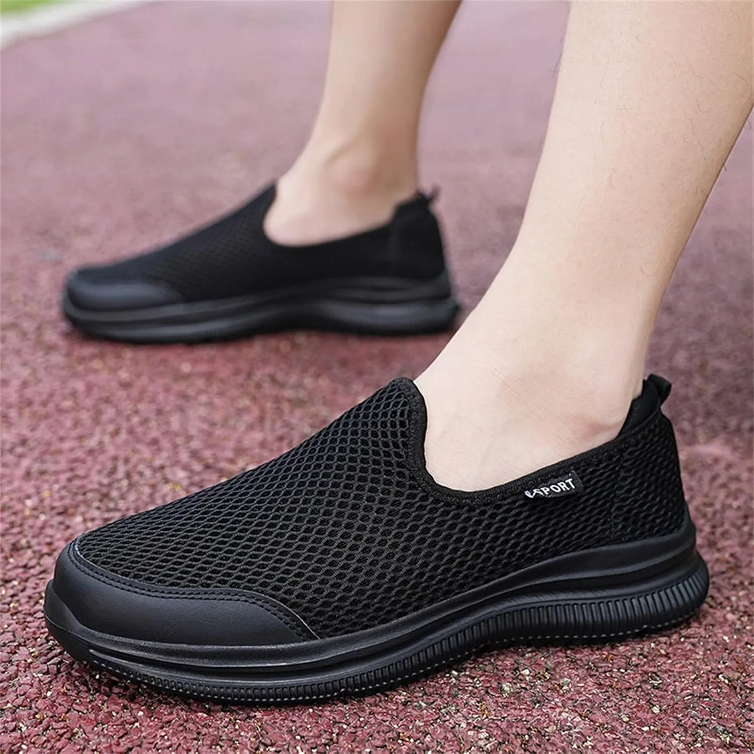 Men's Running Shoes Comfortable Lightweight Breathable Walking Shoes Mesh Workout Casual Sports Shoes