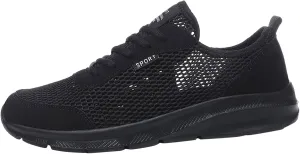 Men's Running Shoes Comfortable Lightweight Breathable Walking Shoes Mesh Workout Casual Sports Shoes