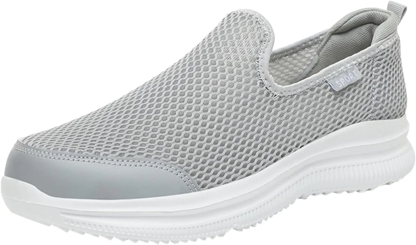 Men's Running Shoes Comfortable Lightweight Breathable Walking Shoes Mesh Workout Casual Sports Shoes