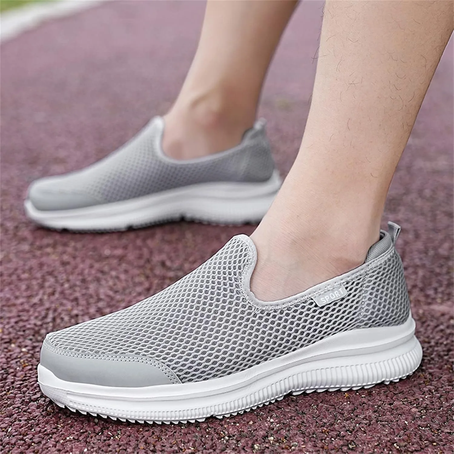 Men's Running Shoes Comfortable Lightweight Breathable Walking Shoes Mesh Workout Casual Sports Shoes