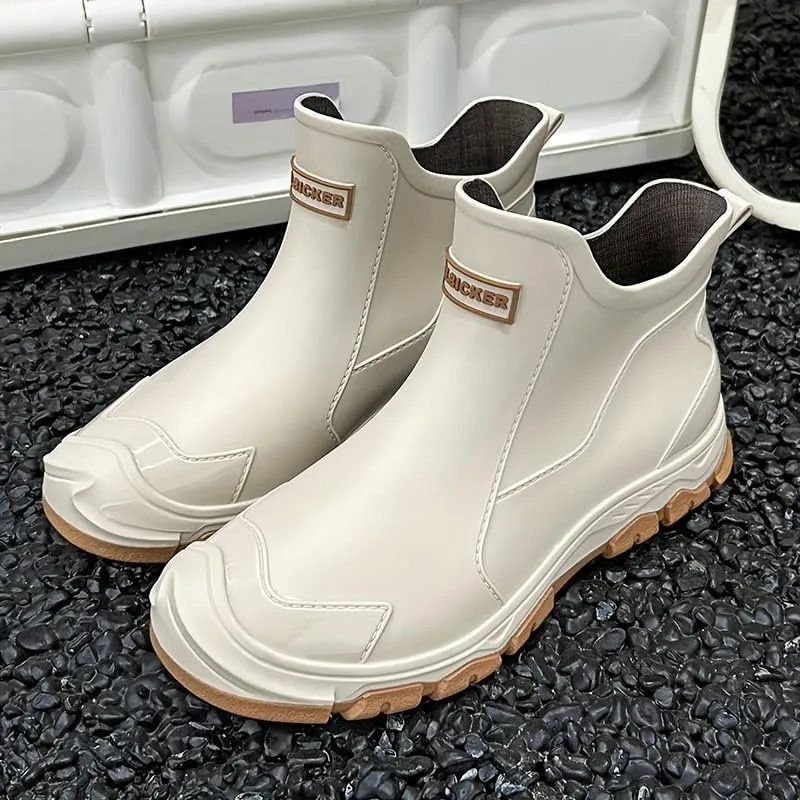 Men's Waterproof Rainshoes, Comfy Non Slip Durable Outdoor Activities