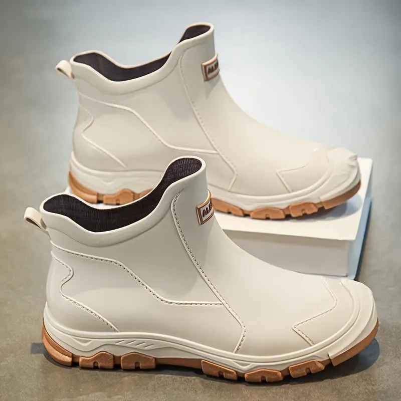Men's Waterproof Rainshoes, Comfy Non Slip Durable Outdoor Activities