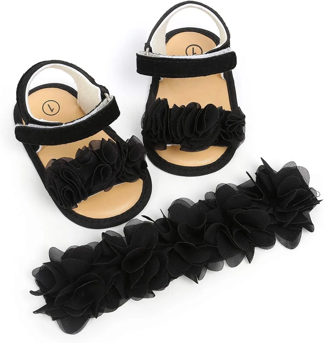Ohwawadi Infant Baby Girl Shoes Baby Mary Jane Flats Princess Wedding Dress Shoes Crib Shoe for Newborns, Infants, Babies, and Toddlers