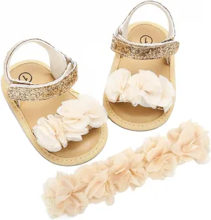 Ohwawadi Infant Baby Girl Shoes Baby Mary Jane Flats Princess Wedding Dress Shoes Crib Shoe for Newborns, Infants, Babies, and Toddlers