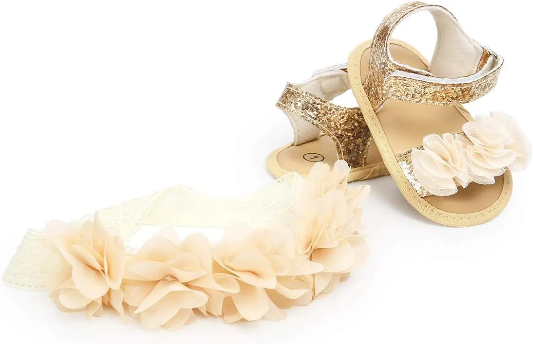 Ohwawadi Infant Baby Girl Shoes Baby Mary Jane Flats Princess Wedding Dress Shoes Crib Shoe for Newborns, Infants, Babies, and Toddlers