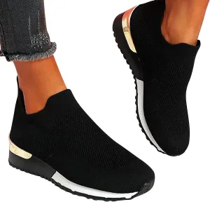 oiangi Women's Athletic Walking Shoes Casual Mesh-Breathable Comfortable Non-Slip Work Sneakers