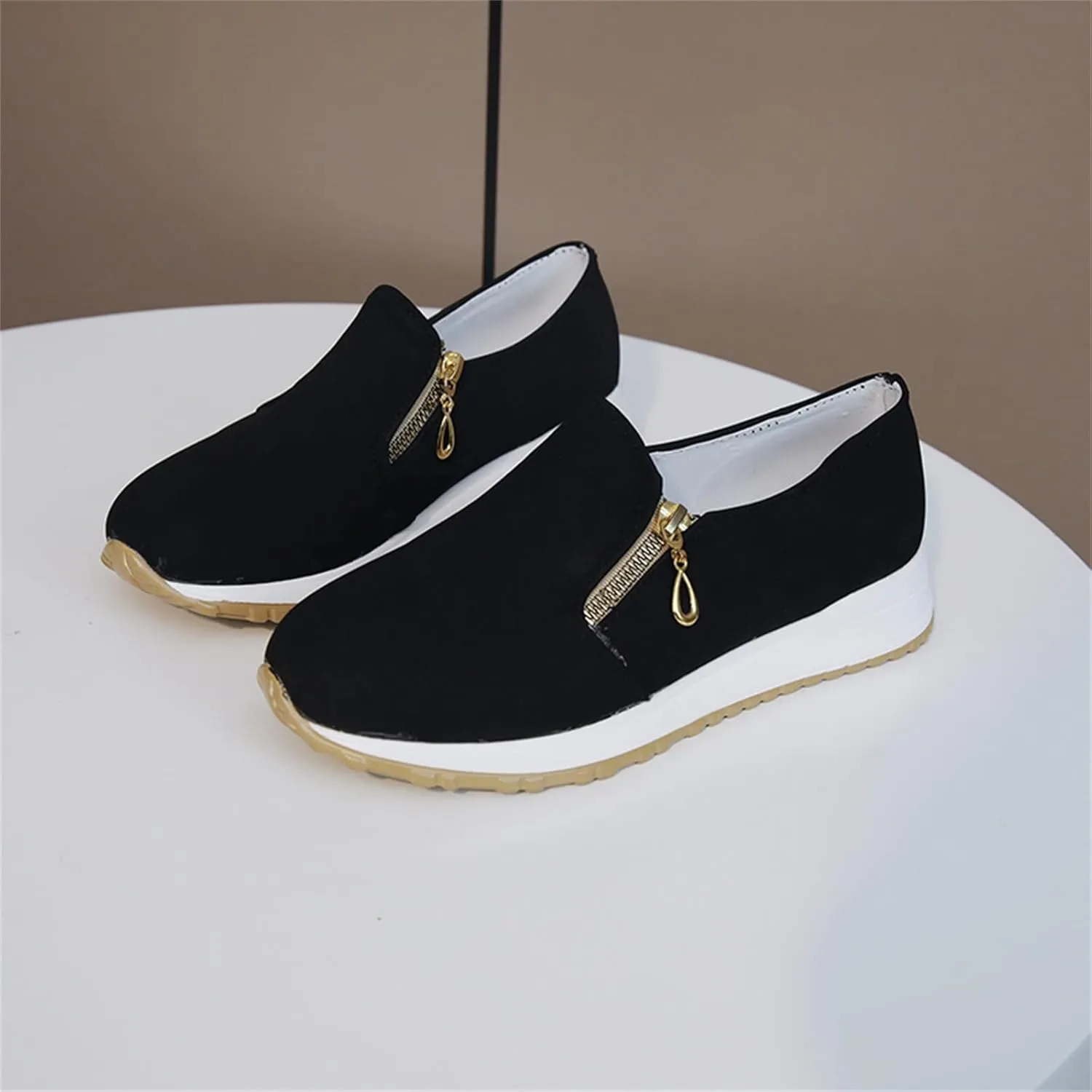 Orthopedic Diabetic Shoes for Women Slip On Walking Sneakers with Arch Support Comfortable Casual Loafers Plantar Fasciitis Foot Pain Relief