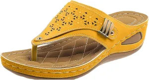 Orthopedic Sandals for Women Breathable Mesh Hollow Sports Comfortable Flip Flops Arch Support Slippers Sandals
