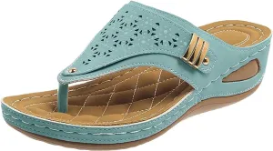 Orthopedic Sandals for Women Breathable Mesh Hollow Sports Comfortable Flip Flops Arch Support Slippers Sandals