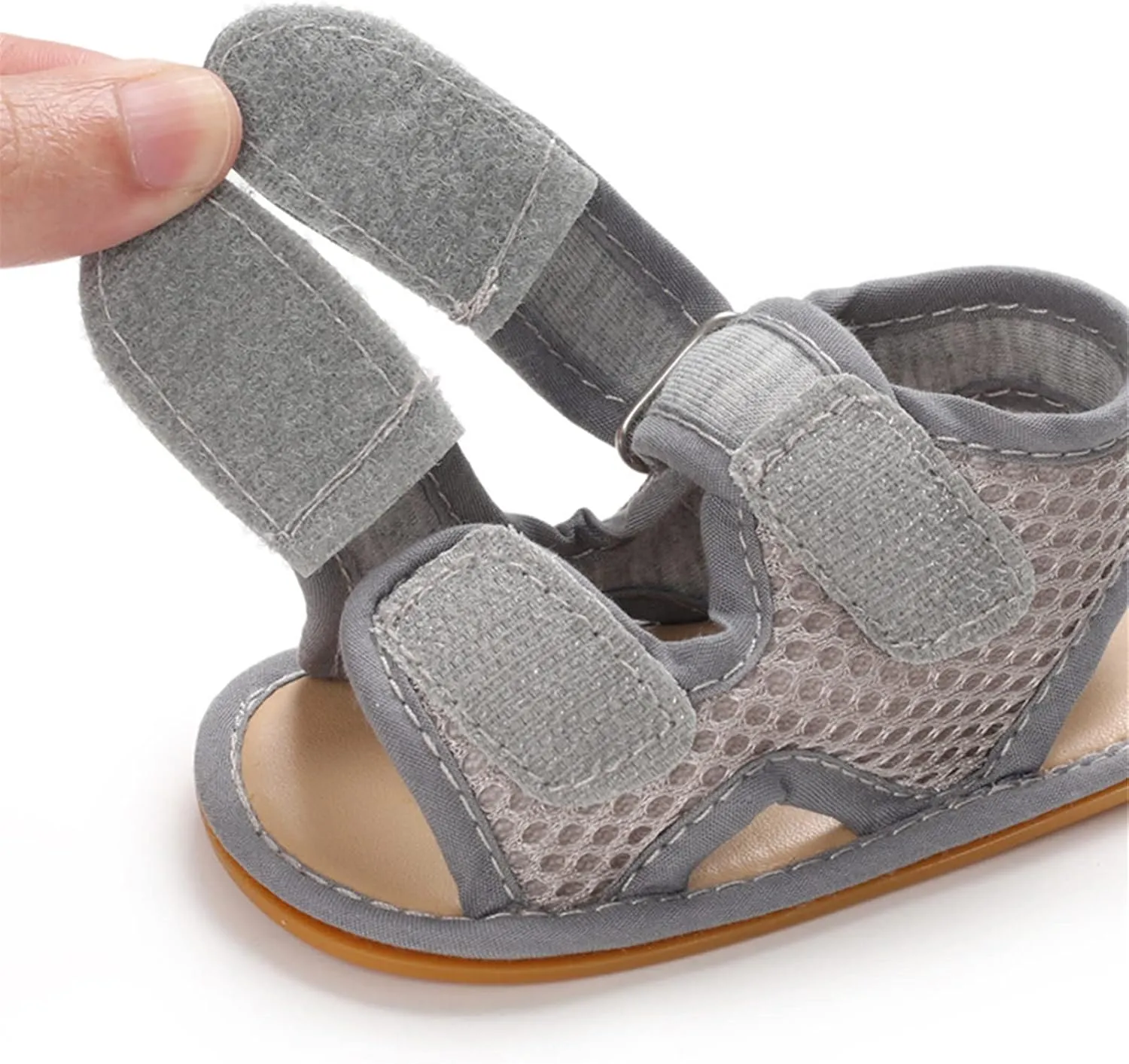 RVROVIC Baby Boys Girls Sandals Premium Soft Anti-Slip Rubber Sole Infant Summer Outdoor Shoes Toddler First Walkers