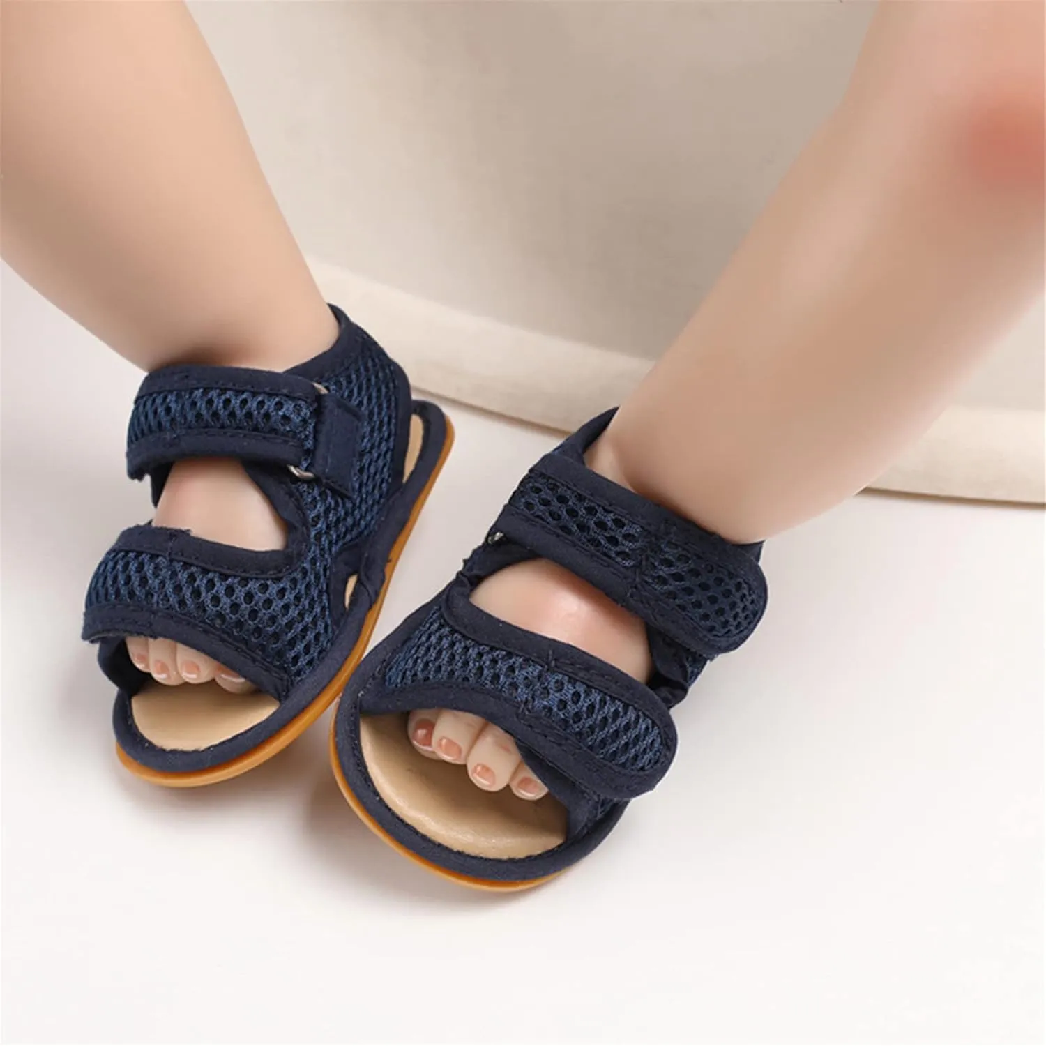 RVROVIC Baby Boys Girls Sandals Premium Soft Anti-Slip Rubber Sole Infant Summer Outdoor Shoes Toddler First Walkers