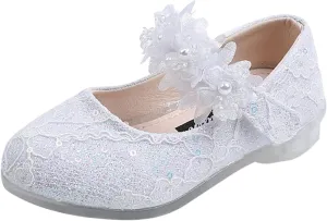 Shoes for Girls,Girls Baby Princess Shoes Rhinestone Flower Sandals Dancing Shoes Pearl Crystal Shoes Kawaii Shoes