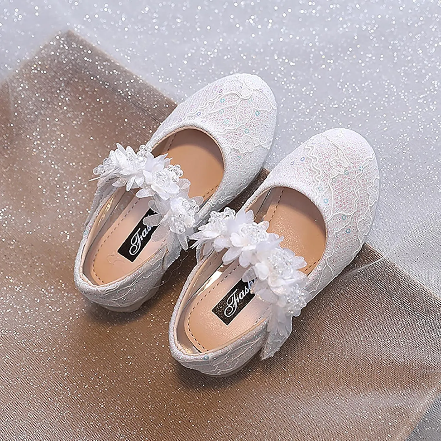 Shoes for Girls,Girls Baby Princess Shoes Rhinestone Flower Sandals Dancing Shoes Pearl Crystal Shoes Kawaii Shoes
