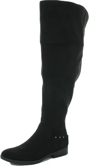 Style & Co. Womens LESSAH Zipper Tall Over-The-Knee Boots Black 8 Medium (B,M)
