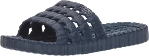 TECS Women's Flexible PVC Lightweight Relax Water Sandal | Open Toe Slipper with Drainage Hole for Beach, Showers, Dorms, & Outdoor