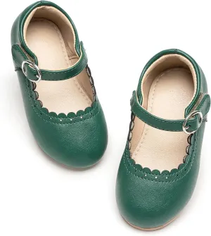 THEE BRON Toddler Mary Janes | Arch Support Leather Princess Shoes | Birthday Party Flats