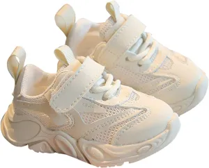 Toddler Boys Sneakers New Solid Color Mesh Breathable Non Slip Children's Casual Breathable Shoes Breathable Sneakers