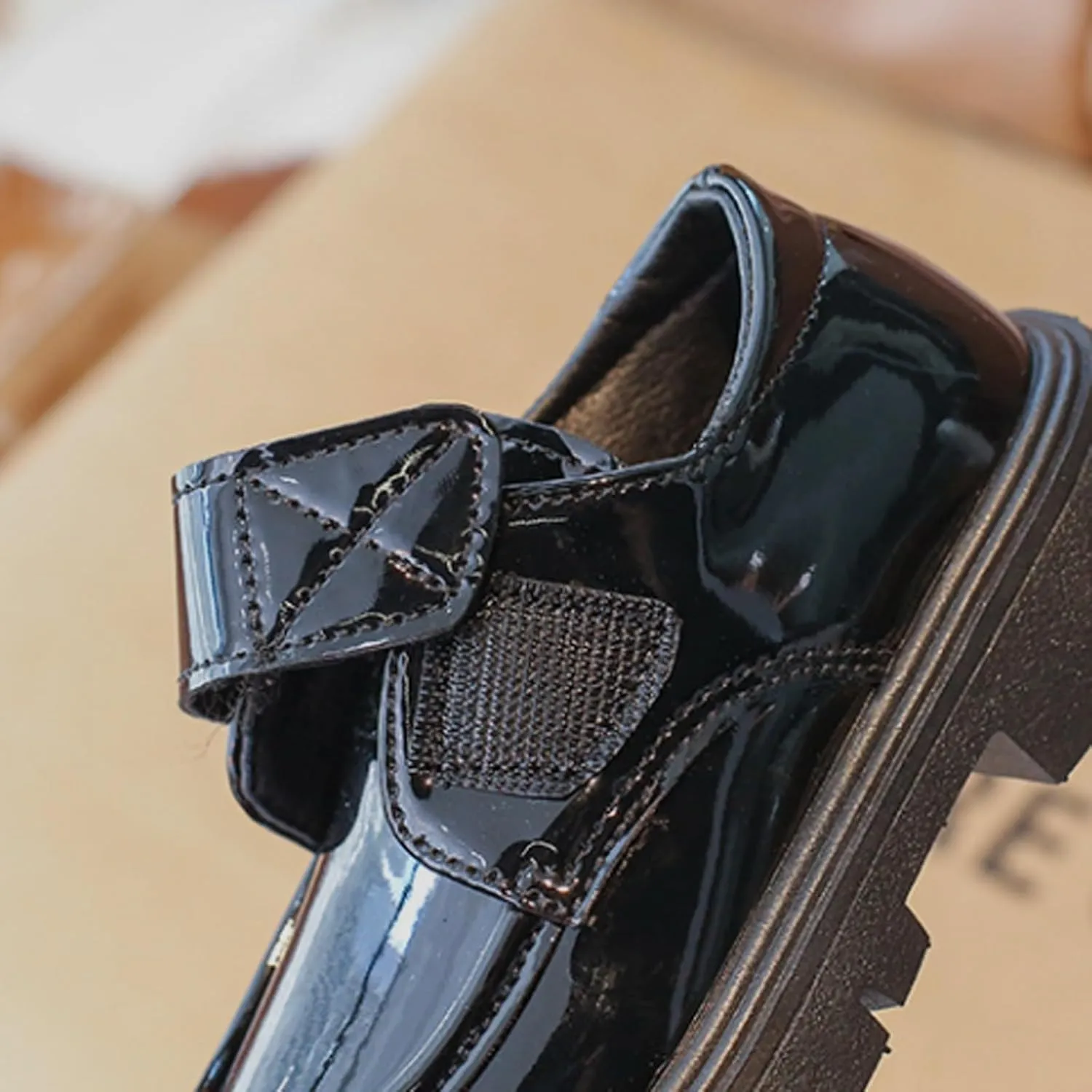 Toddler Kids Platform Loafer Girls Dress Chunky Loafers Boys Leather Flats Round Toe School Uniform Slip On Shoes