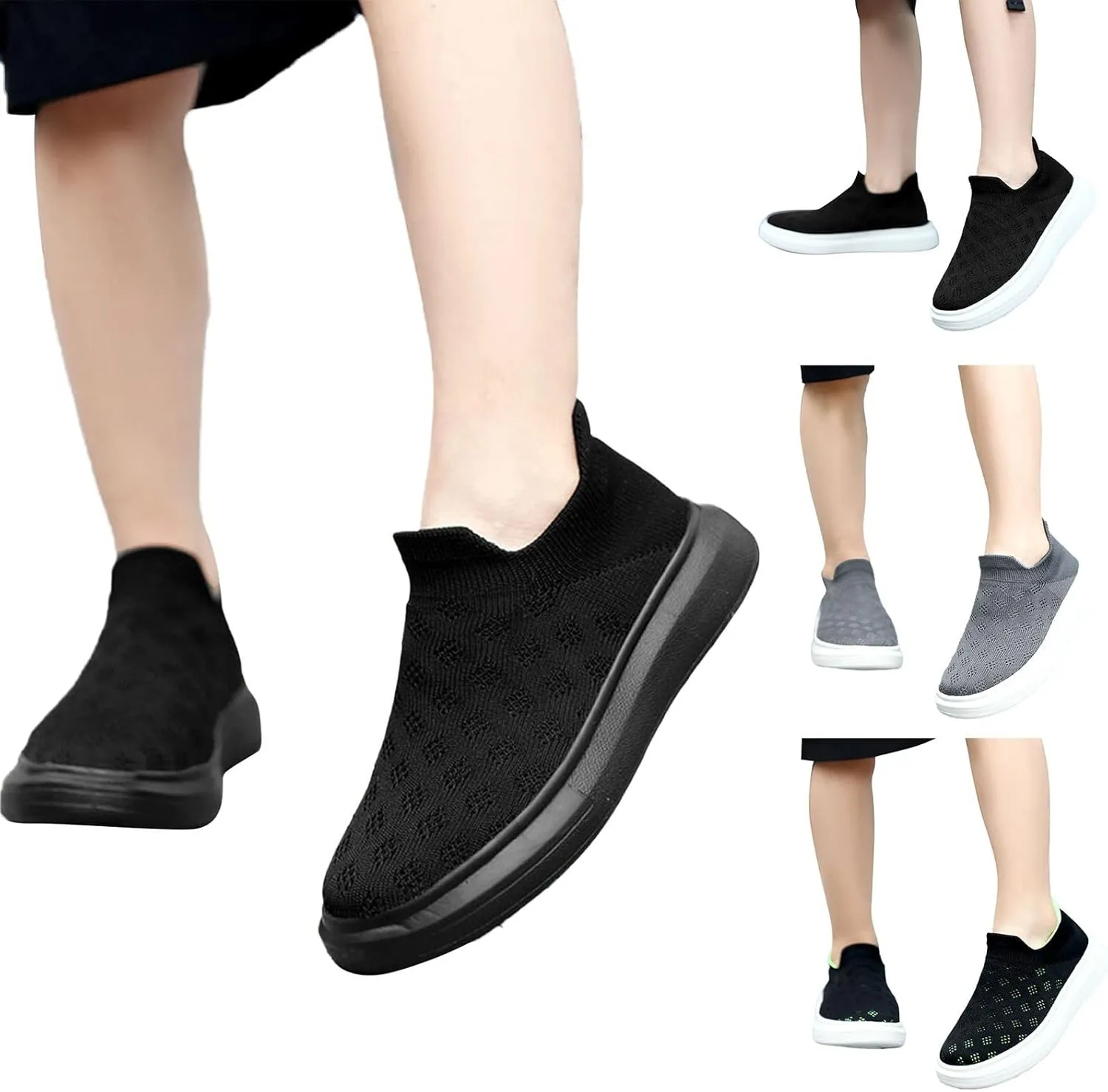 Toddler Tennis Shoes Boys Girls Slip On Casual Running Shoes Woven Breathable Soft Soled Sports Outdoor Shoes