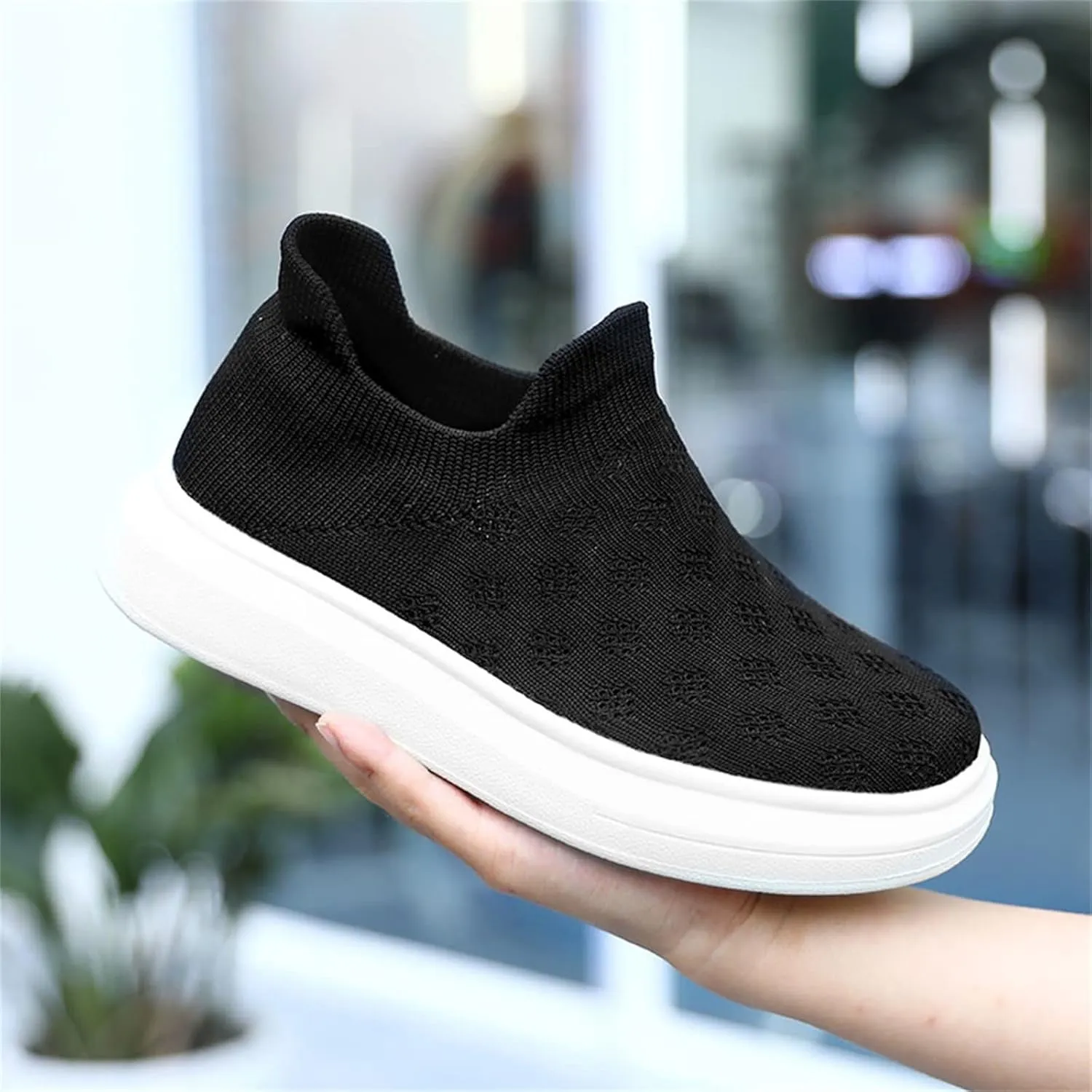 Toddler Tennis Shoes Boys Girls Slip On Casual Running Shoes Woven Breathable Soft Soled Sports Outdoor Shoes