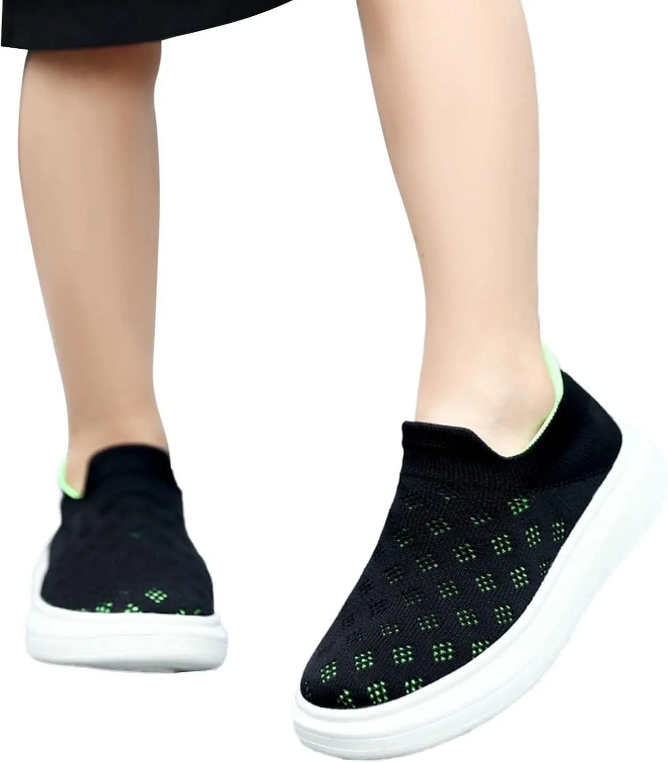 Toddler Tennis Shoes Boys Girls Slip On Casual Running Shoes Woven Breathable Soft Soled Sports Outdoor Shoes