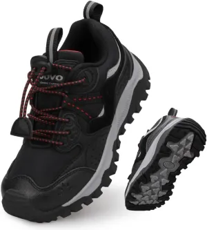 UOVO Girls Boys Hiking Shoes Boys Girls Waterproof Sneakers Kids Running Tennis Outdoor Shoes Non-Slip Lightweight