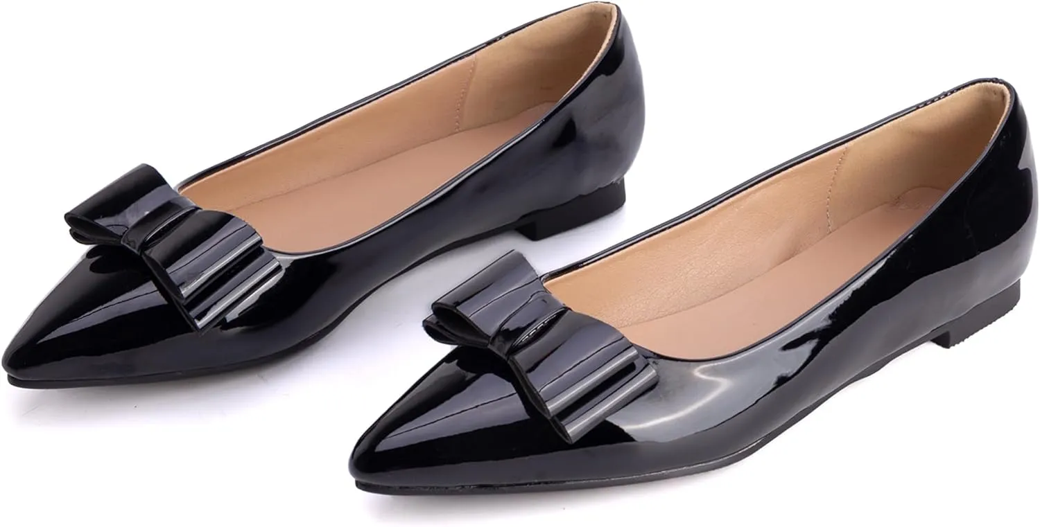 Walking Flats Women Daily Pointed Toe Work Dolly Shoes