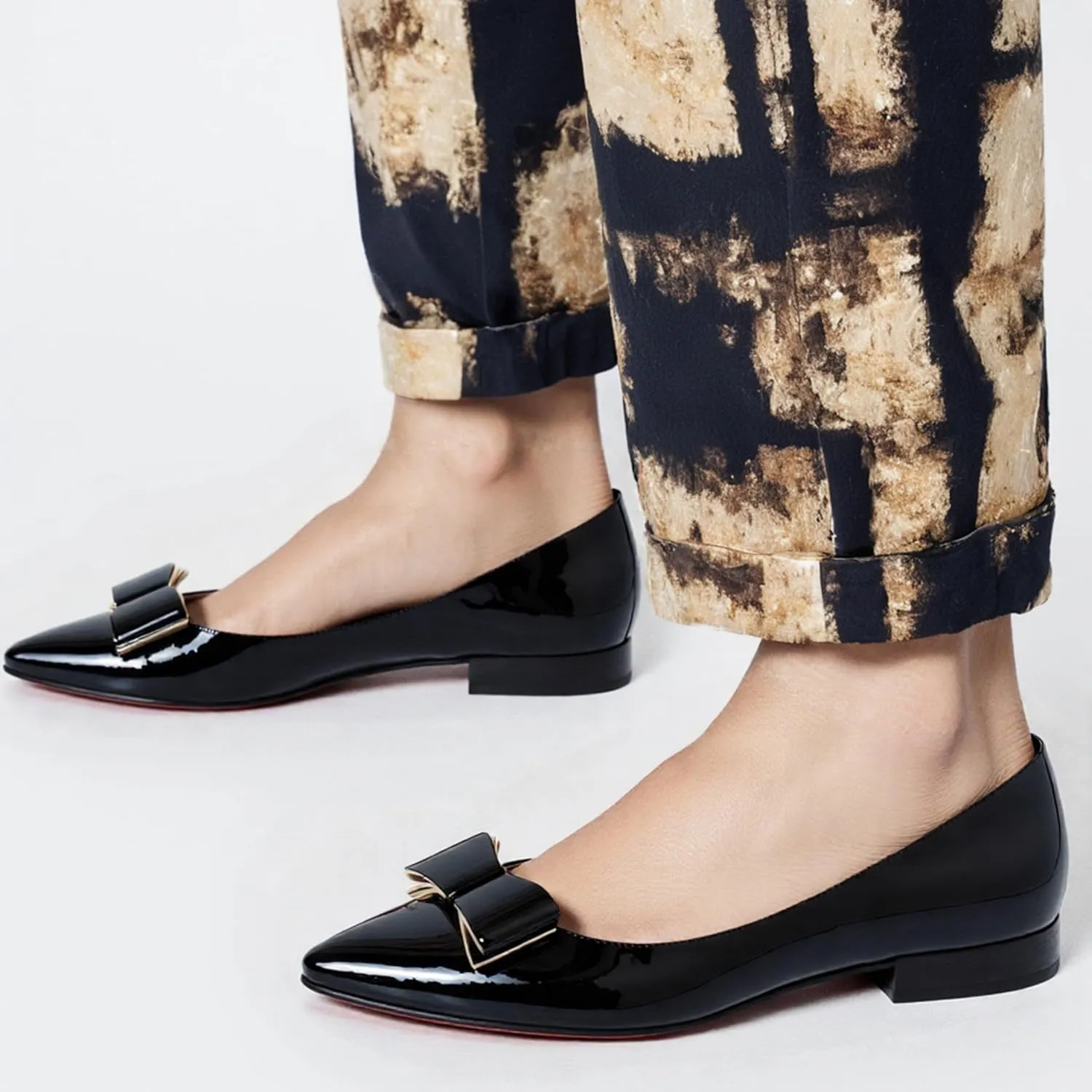 Walking Flats Women Daily Pointed Toe Work Dolly Shoes