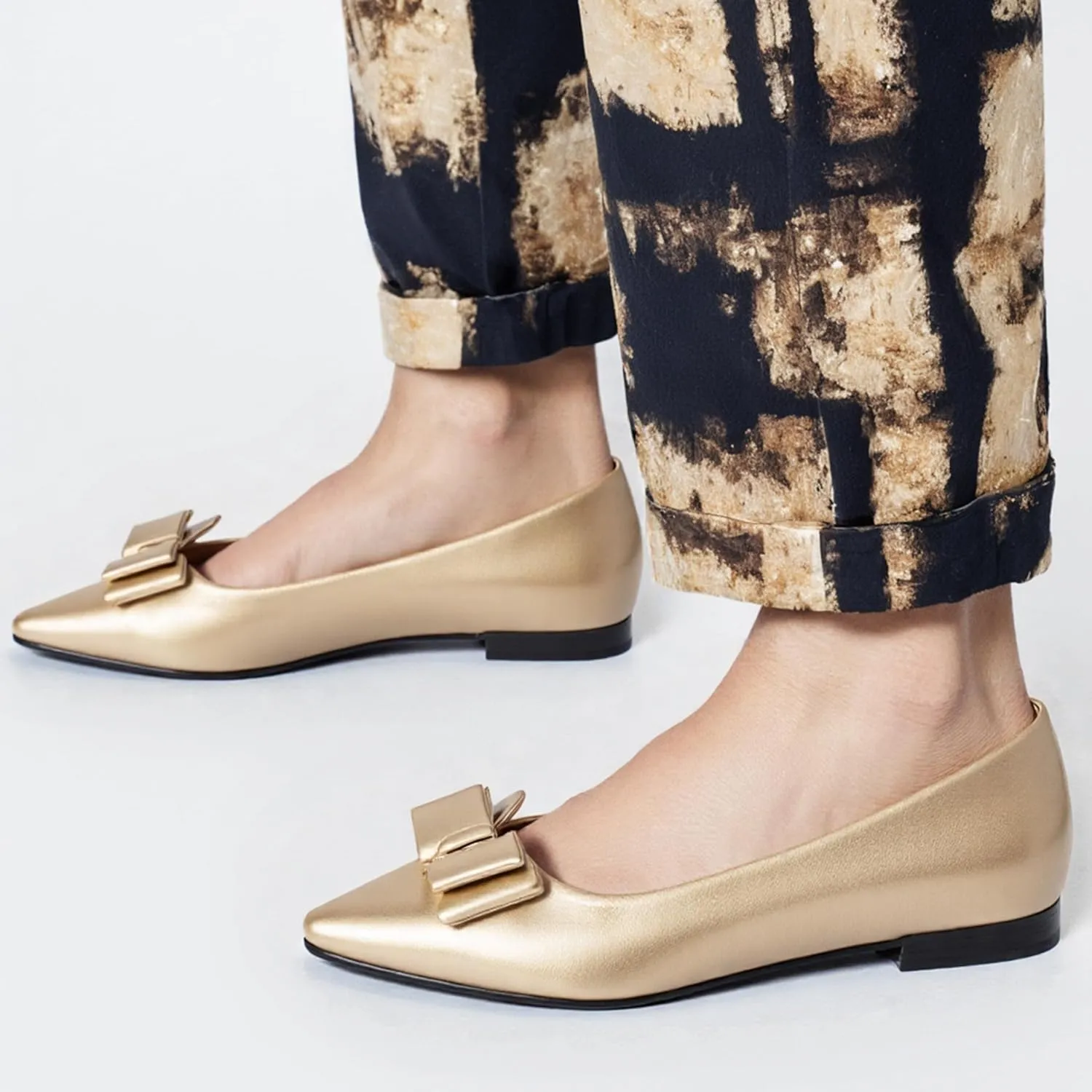Walking Flats Women Daily Pointed Toe Work Dolly Shoes