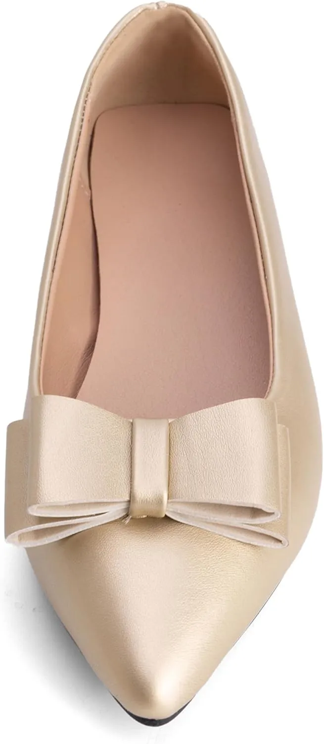 Walking Flats Women Daily Pointed Toe Work Dolly Shoes