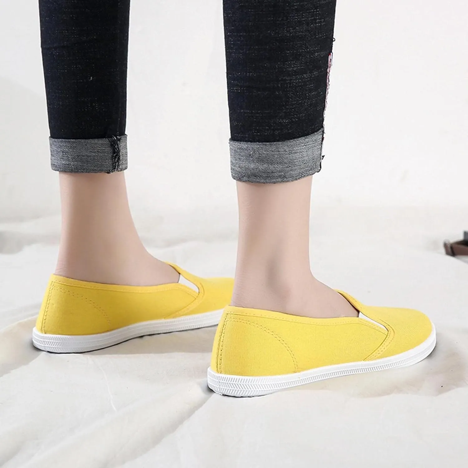 Women Orthopedic Sneakers Platform Wedge Sneakers Loafers Walking Shoes Slip On Breathable Lightweight Fashion Sneakers