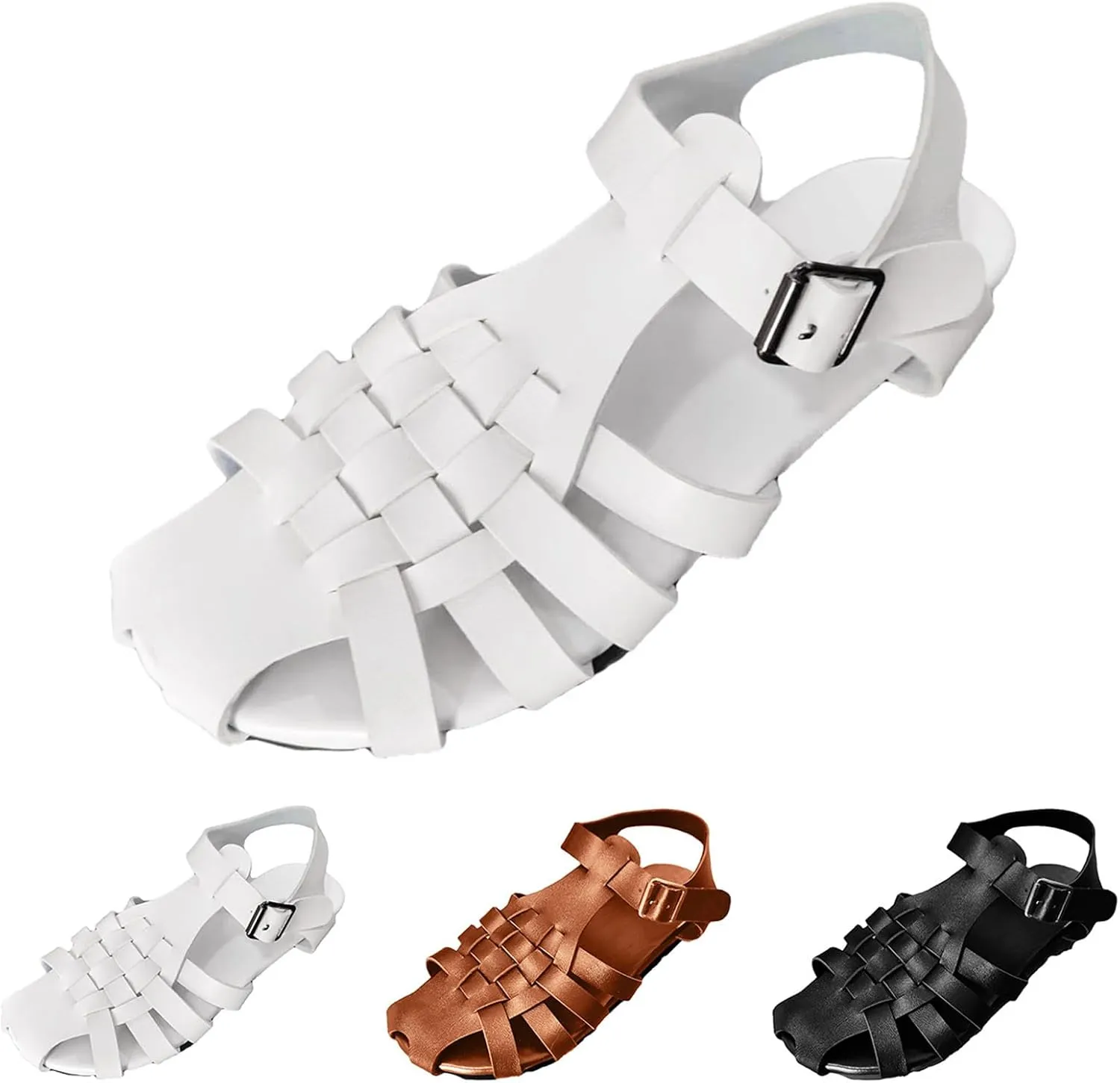 Women Summer Buckle Strap Casual Open Toe Flat Comfortable Beach Shoes Sandals Sandal Platform Shoes Women