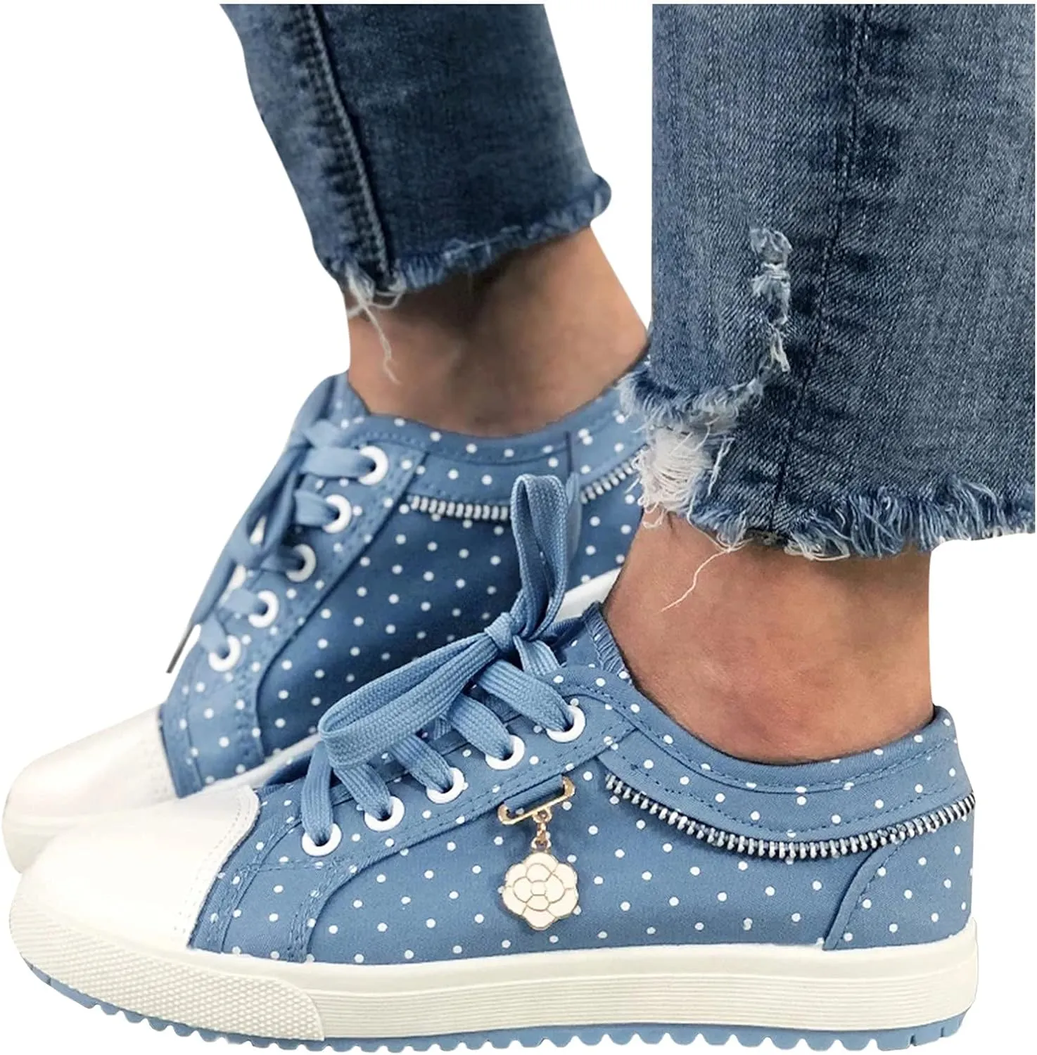 Womens Casual Sneakers Cute Tennis Shoes for Women Non Slip Lightweight Casual Breathable Tennis Shoes