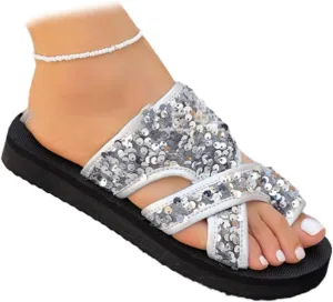 Women's Comfortable Breathable Mesh Flip Flops, Breathable Mesh Sandals for Women, Orthopedic Beach Sandals for Women